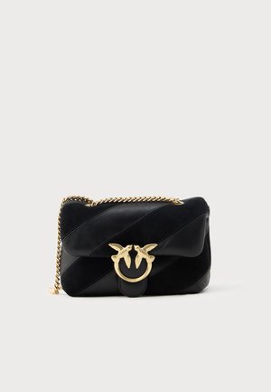 LOVE PUFF MINI - Sac bandoulière - nero/gold-coloured