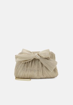 PLEATED FRAME WITH BOW - Pochette - platinum
