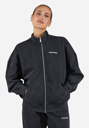 LILEA SWEAT TRACK JACKET - Zip-up sweatshirt - vintage black