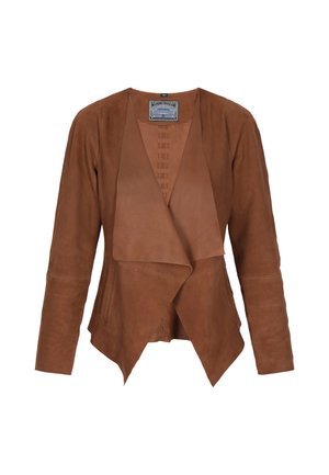 DreiMaster, DREIMASTER JACKET - Læderjakker - cognac