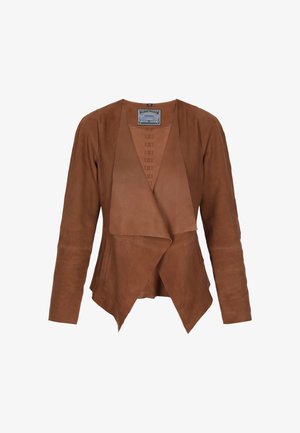 DreiMaster, DREIMASTER JACKET - Læderjakker - cognac