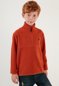 LELA REGULAR FIT - Vesta od flisa - orange