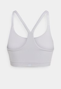 Sweaty Betty FOUNDATION SEAMLESS YOGA BRA - Sutiã desportivo de suporte ligeiro - white