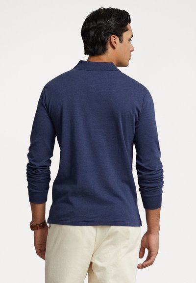 Polo Ralph Lauren CUSTOM SLIM FIT SOFT COTTON POLO SHIRT - Hosszú ujjú felső - dark blue