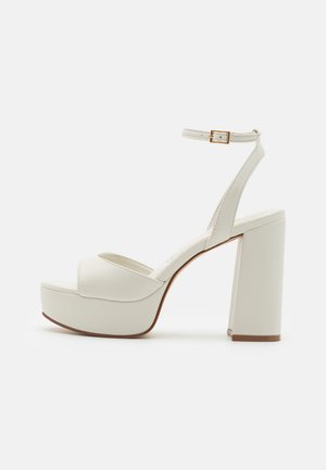 VALORIA - Sandali con tacco - white/bone