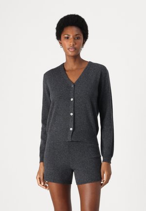 pure cashmere CLASSIC V NECK - Vest - graphite
