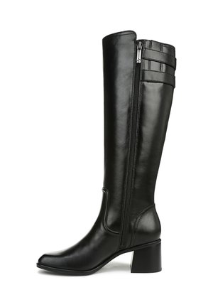 IDRIS ZIP - Stivali alti - black leather