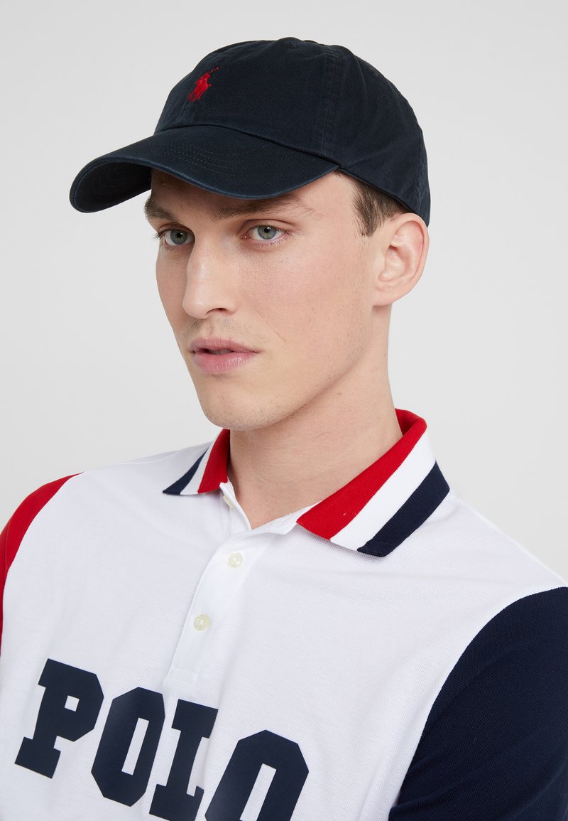 Polo Ralph Lauren COTTON CHINO BASEBALL CAP Pet black/Zwart denim