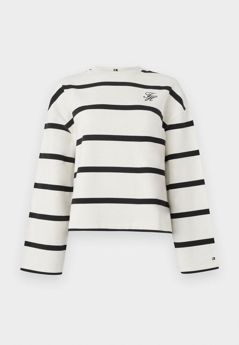 Tommy Hilfiger LOGO EMBROIDERY TERRY CREW NECK SWEATSHIRT - Sweatshirt ...
