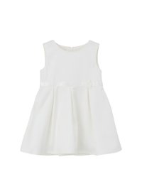 s.Oliver ÄRMELLOSES MIT BLUMENAPPLIKATION - Robe de jour - ecru