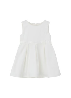 s.Oliver ÄRMELLOSES MIT BLUMENAPPLIKATION - Robe de jour - ecru