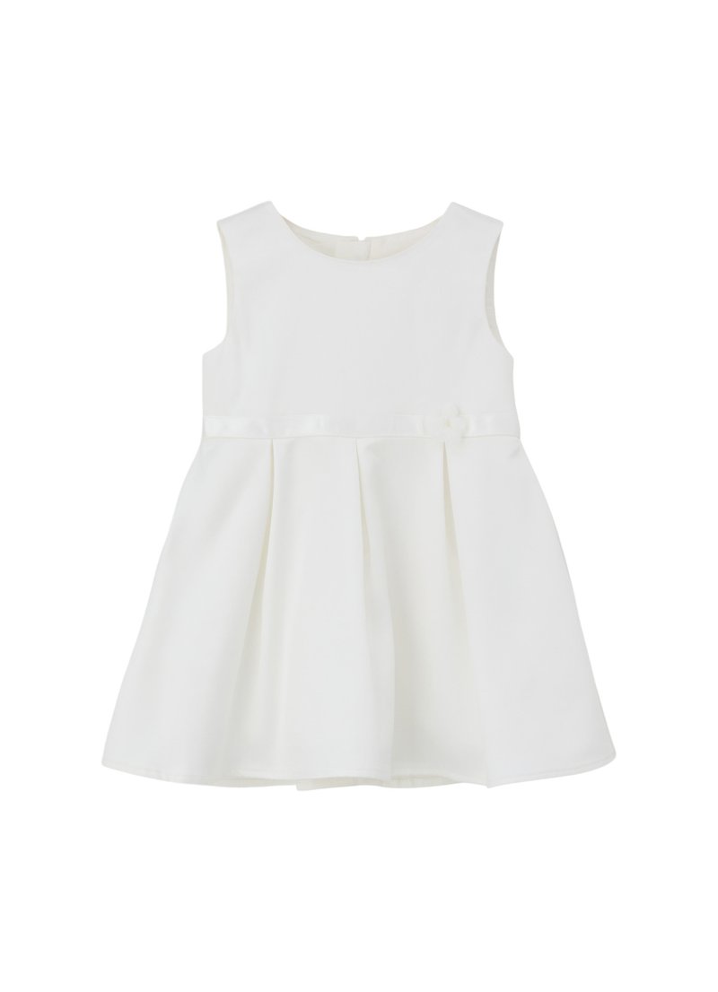 s.Oliver ÄRMELLOSES MIT BLUMENAPPLIKATION - Robe de jour - ecru