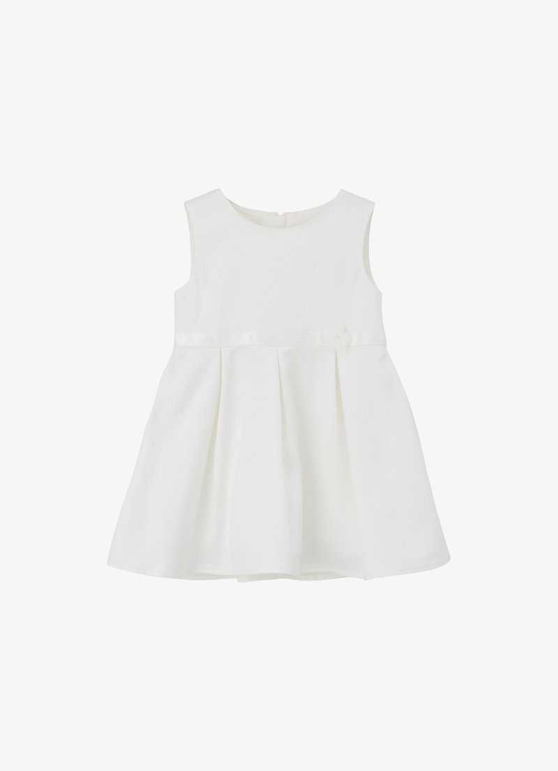 s.Oliver ÄRMELLOSES MIT BLUMENAPPLIKATION - Robe de jour - ecru