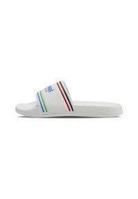 Pantolette flach - white multicolor