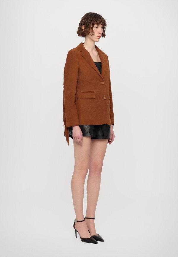 ADELAIDE FRINGED - Blazer - tobacco4