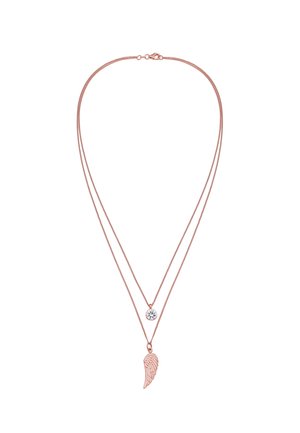 Elli LAYER LOOK WING - Ketting - rose gold-coloured