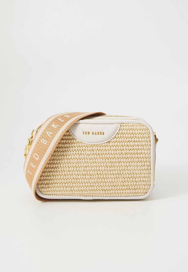 Ted Baker BARIA MINI WEBBING CAMERA BAG - Cross body bag - ecru/off ...