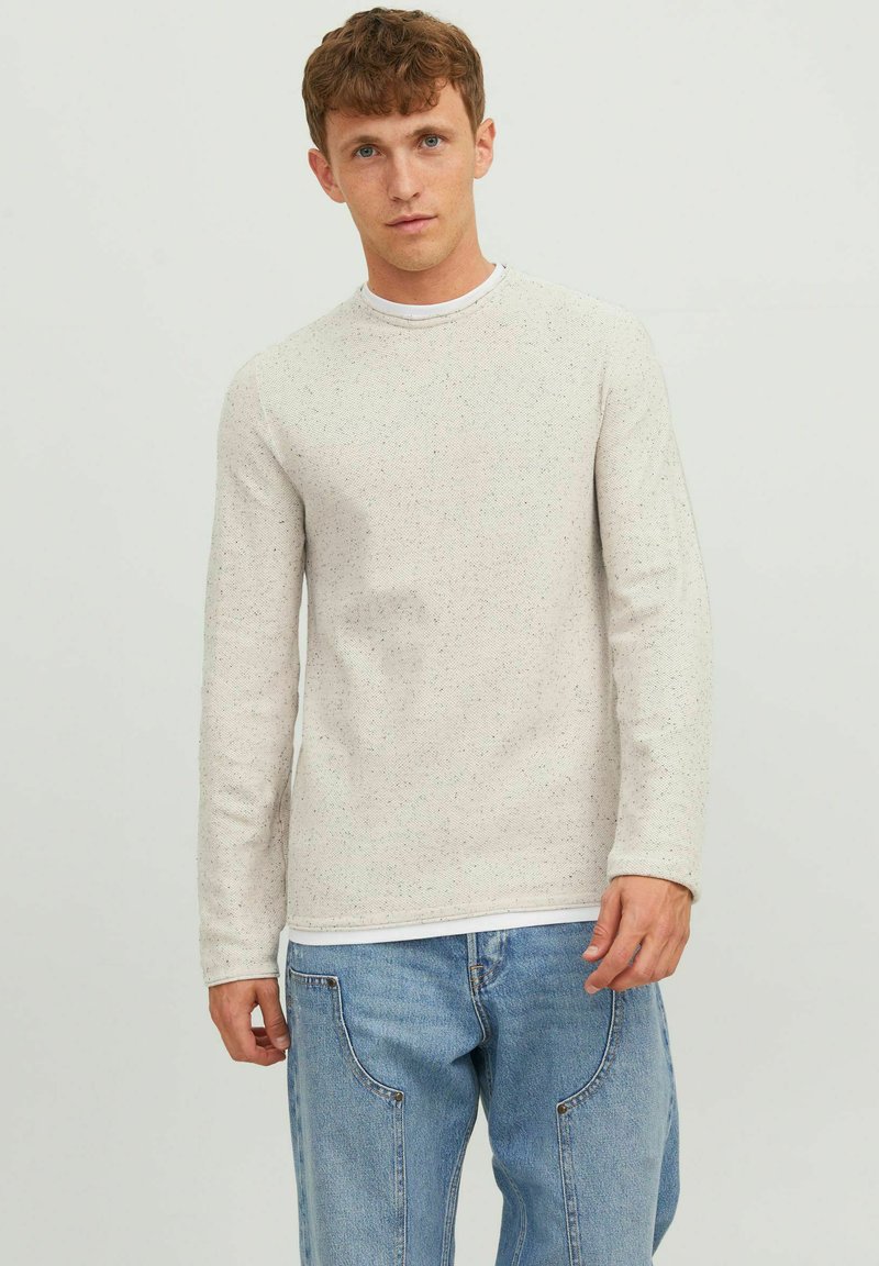 Jack & Jones KLASSISCHER Jersey de punto moonbeam/crema Zalando.es