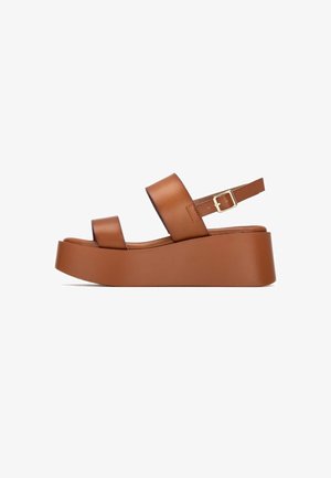 Refresh, Sandalias con plataforma - camel