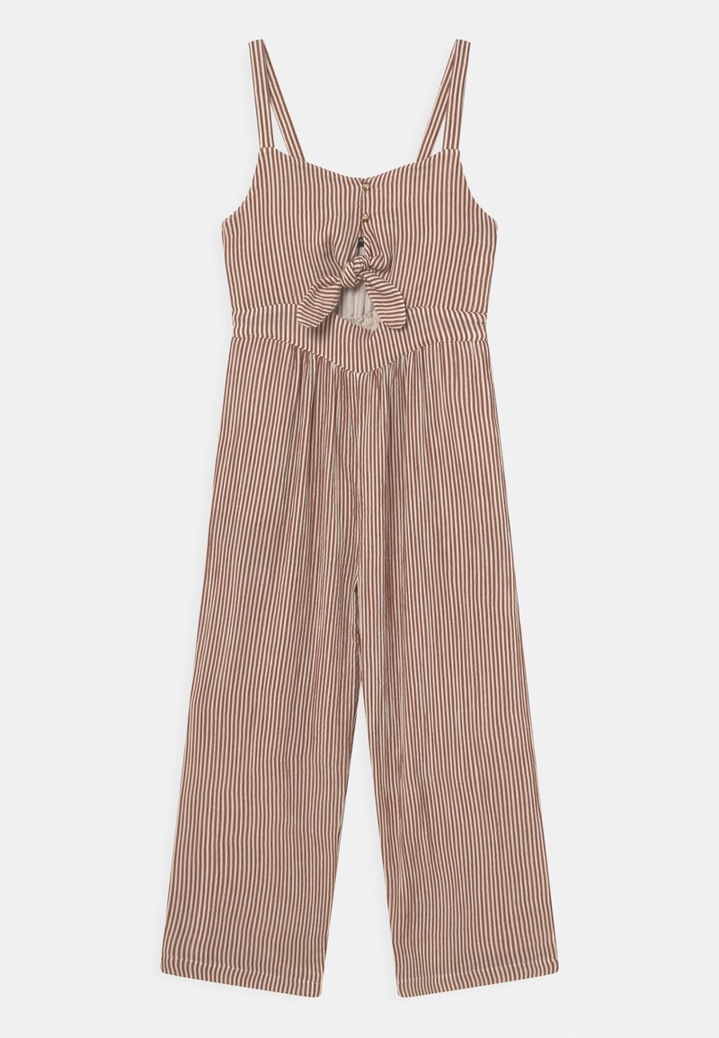 Scotch & Soda PRINTED STRIPED ALL IN ONE - Jumpsuit - light brown/off-white