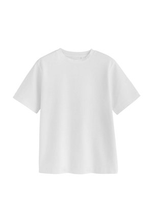 Next, REGULAR FIT - HEAVYWEIGHT CREW NECK T-SHIRT - Printtipaita - white