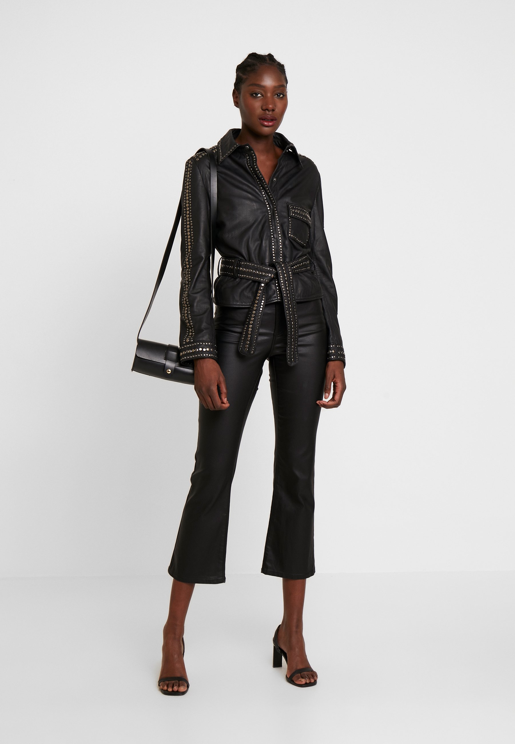 Ibana STEPHANIE - Giacca di pelle - black/nero - Zalando.it