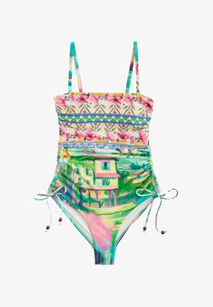 SWIMSUIT - Fürdőruha - pink blue scenic