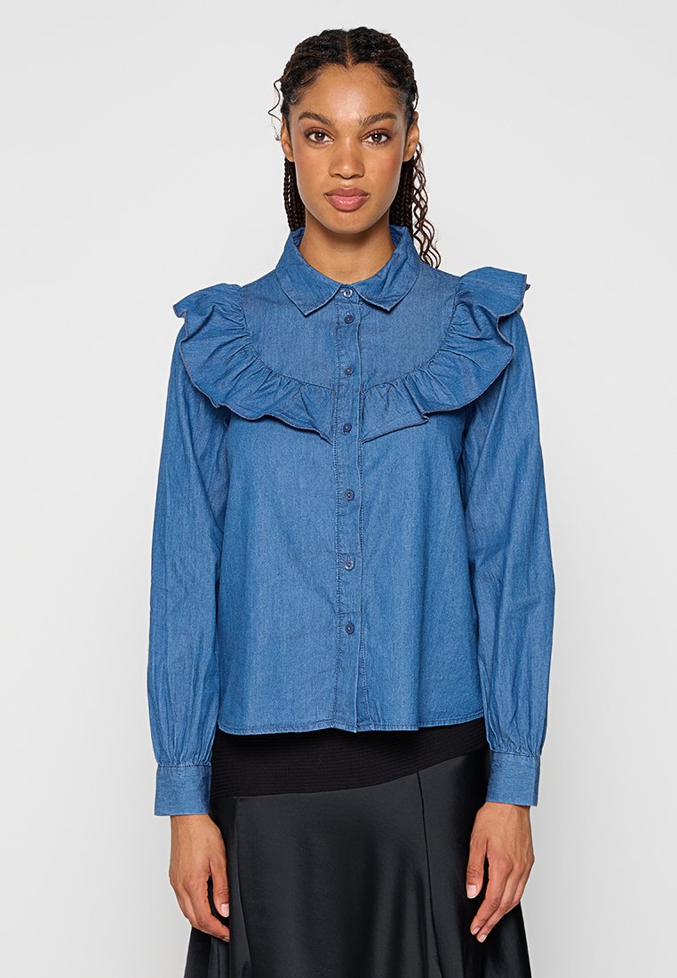 Vero Moda Overhemdblouse koningsblauw Vero Moda Overhemdblouse koningsblauw