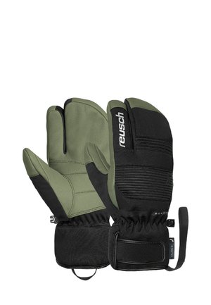 3-FINGER - Fingerhandschuh - black/burnt olive