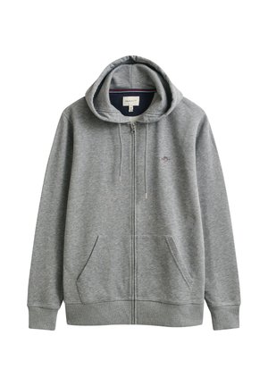 GANT, Sweatjacke - grey melange