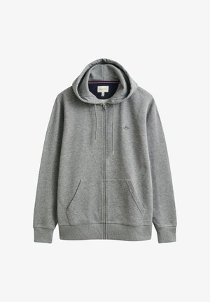 GANT, Zip-up sweatshirt - grey melange
