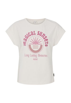 Protest PRTRAKULA - Marškinėliai su spaudiniu - kitoffwhite