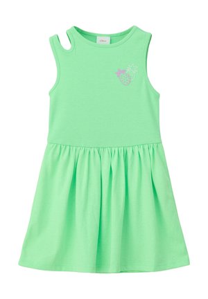 ÄRMELLOSES - Freizeitkleid - limettengrün