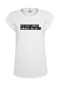 CLASSIC ROLL UP BADHA - T-Shirt print - white