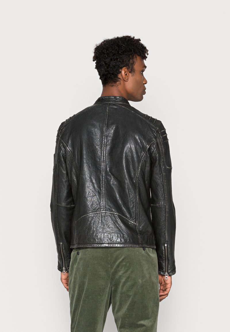 Herren Leichte Jacken | Gipsy GMROSKO LAROV Lederjacke black antique/schwarz - RH82366 Herren Leichte Jacken | Gipsy GMROSKO LAROV Lederjacke black antique/schwarz - RH82366
