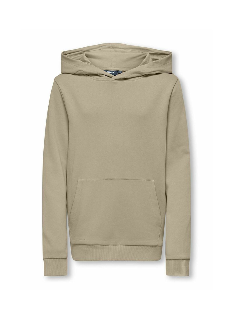 Gaiši beļģu džemperis, izgatavots no maiga kokvilnas. Tam ir priekšējā kabata, regulējama kapuce ar auklu un ribota apakšdaļa un piedurknes.