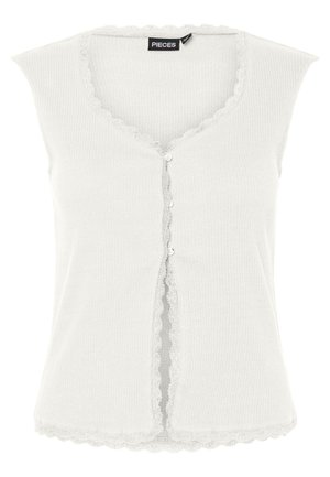 Pieces, PCTIRADE RIB - Top - cloud dancer