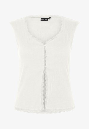 Pieces, PCTIRADE RIB - Top - cloud dancer