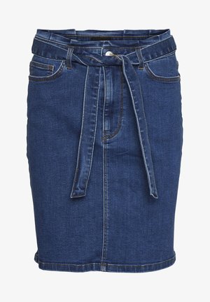 Vero Moda VMCAMILLA SHORT PAPERBAG SKIRT - Minijupe - medium blue denim
