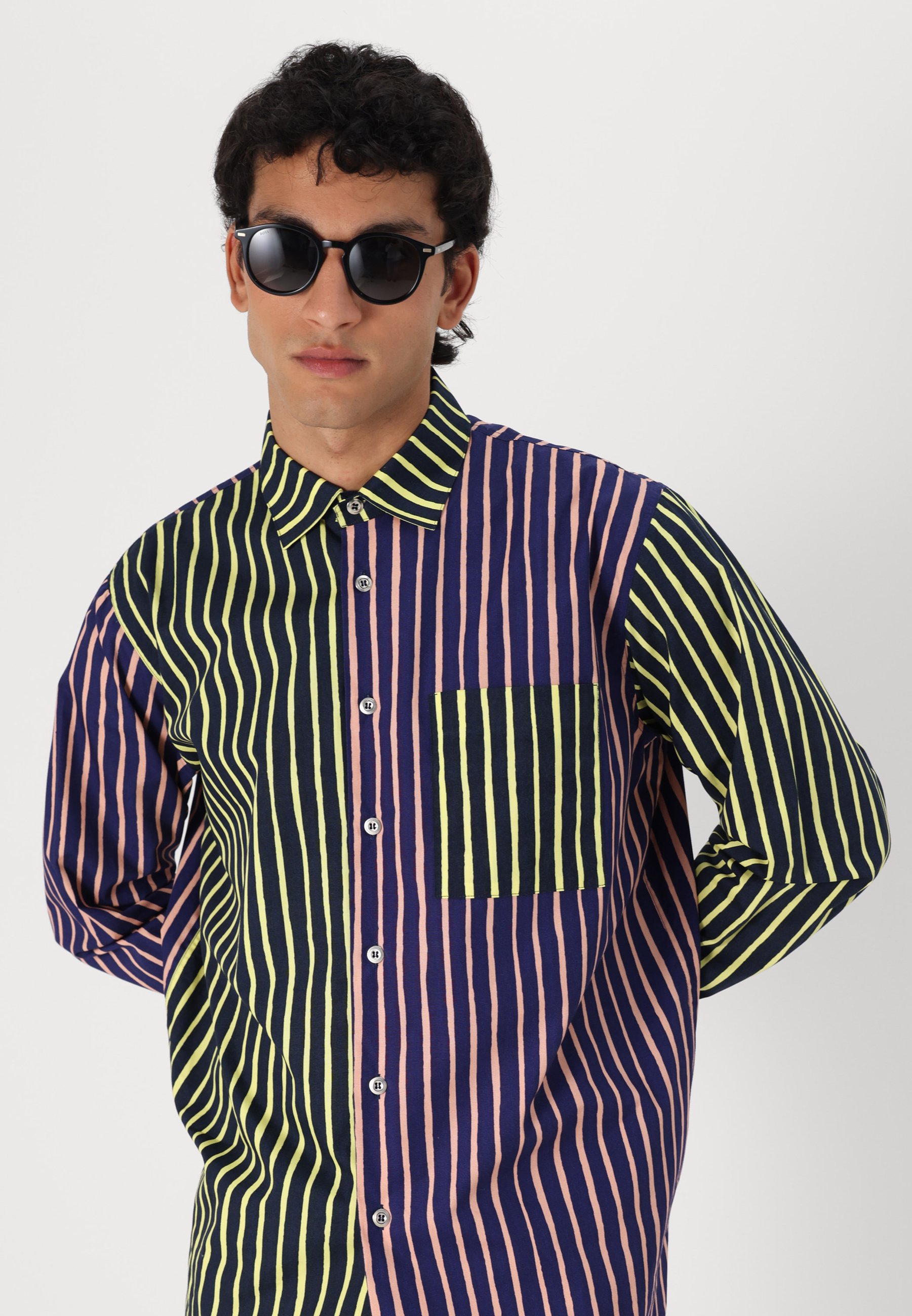 Marimekko JOKAPOIKA MULTI UNISEX - Shirt - multicolor navy/multi