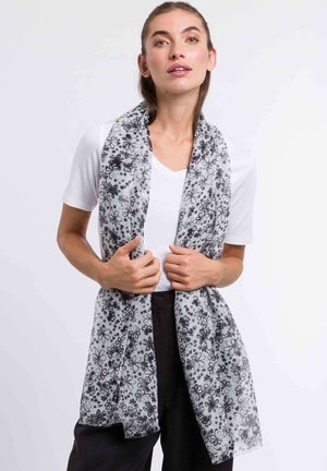 FRAAS, FLORAL  STOLA - Sjaal - black white