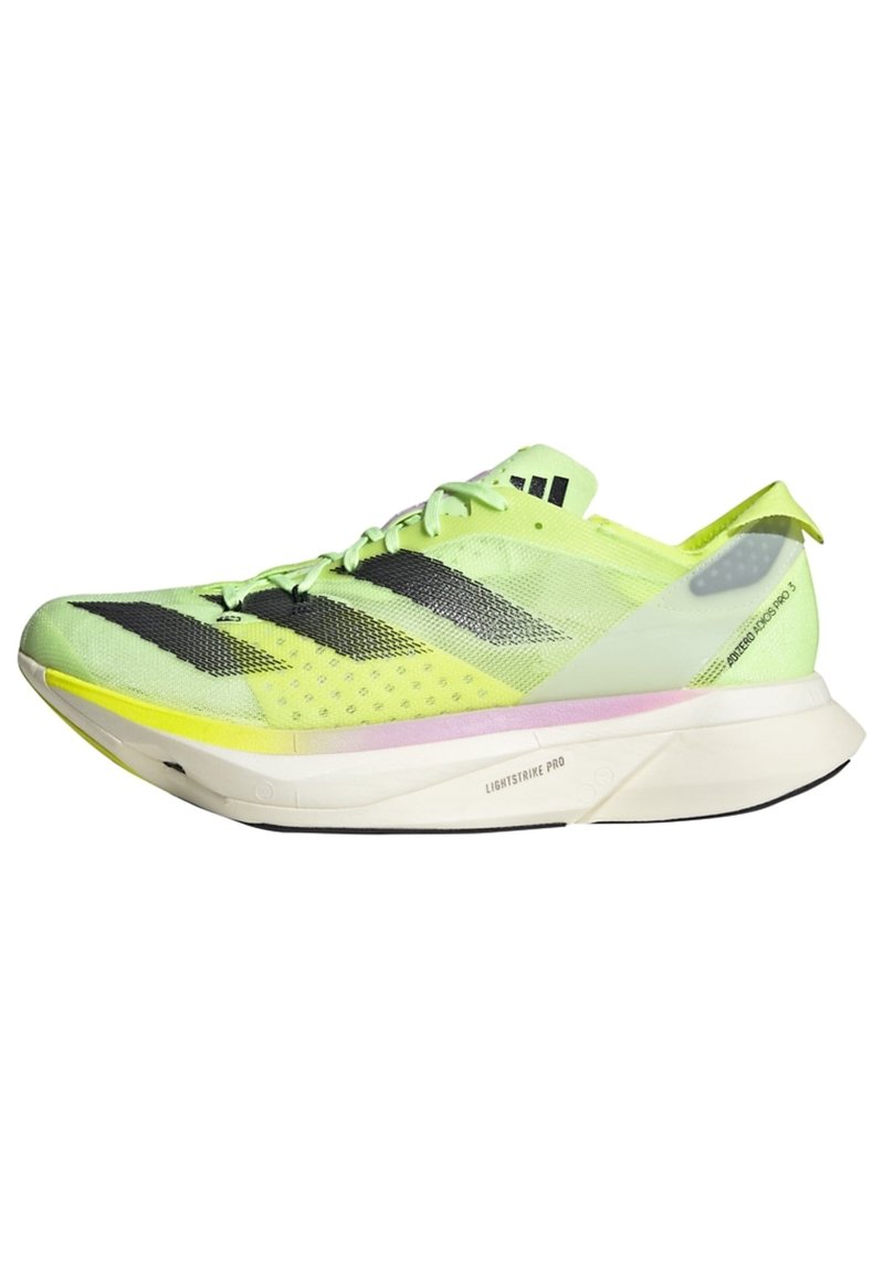 adidas Performance ADIOS PRO - Cestná bežecká obuv - green spark aurora met lucid lemon