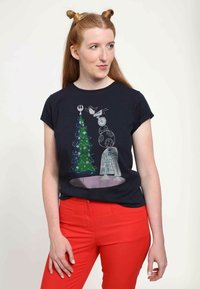 Henry Tiger STAR WARS: MULTIPLE FANCHISE DROID TREE - Triko s potiskem - navy blue