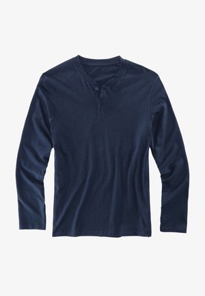 H.I.S, HENLEY - Langarmshirt - navy