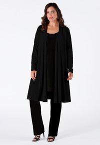 YOEK LONG FIT - Strickjacke - black