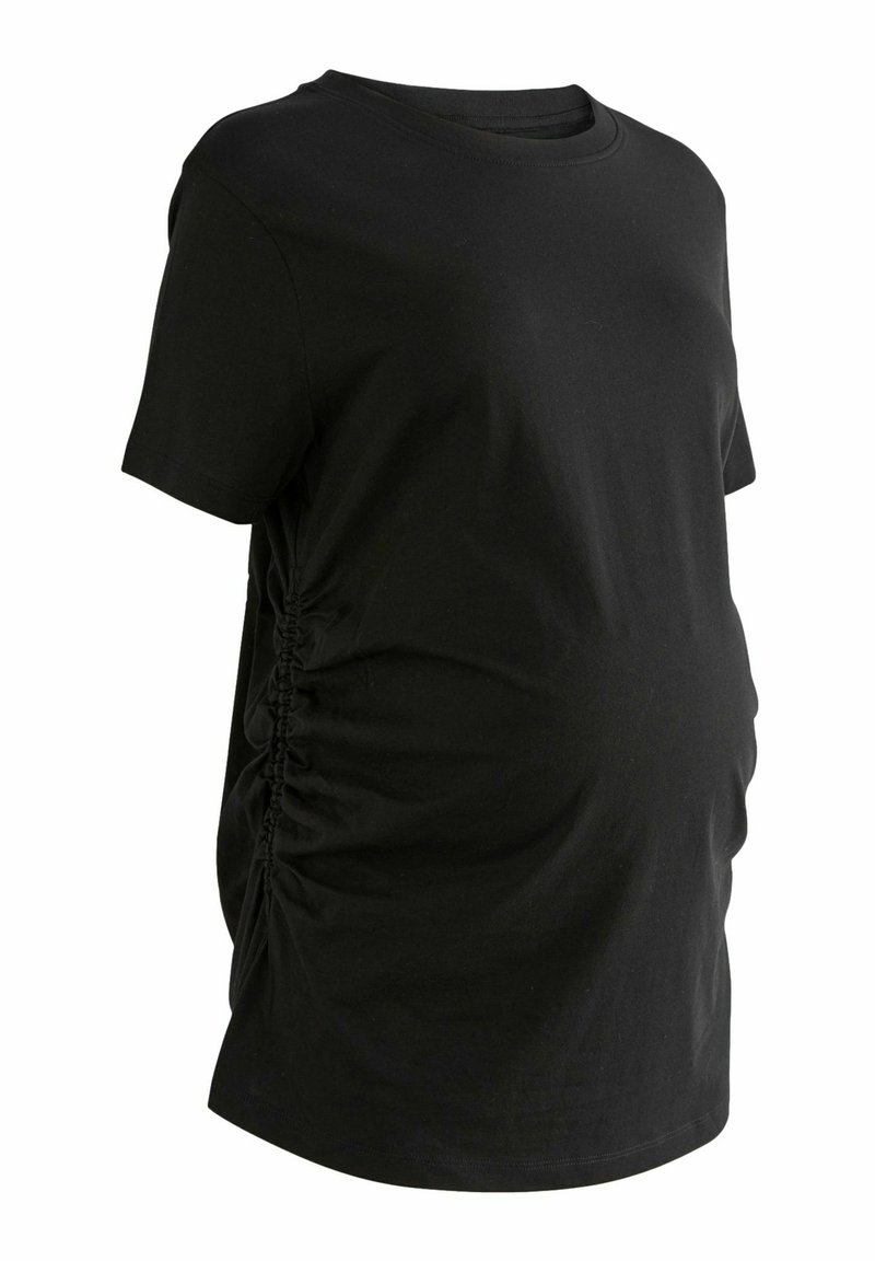 Next - RUCHED REGULAR FIT - T-shirt basique - black, Agrandir