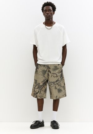 SHORT SLEEVE TRIMMED  - T-Shirt basic - white
