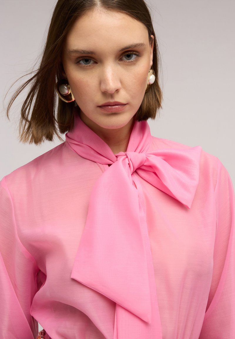 DESIGN - Top Stile Babydoll Con Spalline Sottili E Finiture In Pizzo In Cotone Rosa