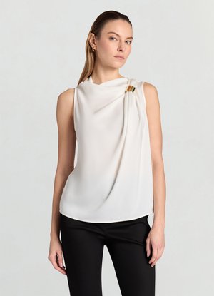 SIMIL - Top - bianco lana