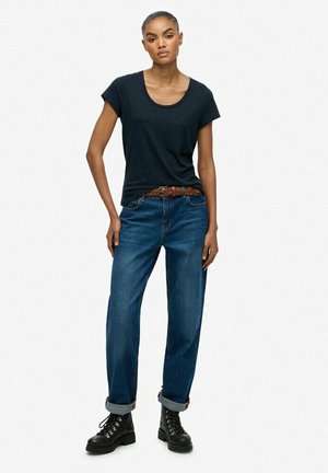 STUDIOS SCOOP NECK - T-shirts basic - eclipse navy